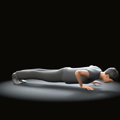 Push-up: Trainaq's 3D athlete